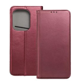 Xiaomi Redmi 15c nyitható flip tok burgundy