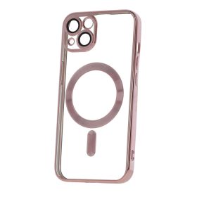   Apple Iphone 17 Pro Max / 18 Pro Max Magsafe kameravédős tok rozé arany kerettel