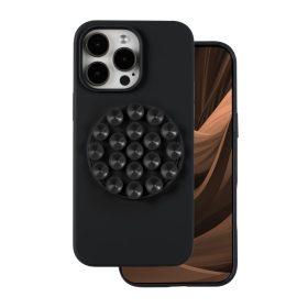 Apple Iphone 17 szilikon tapadós tok fekete