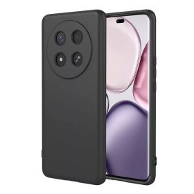   Honor Magic 8 Lite kameravédős erősített szilikon tok pastel fekete