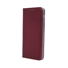 Honor Magic 8 Lite nyitható flip tok burgundy