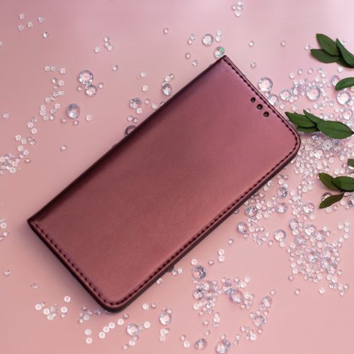Samsung Galaxy A57 5G nyitható flip tok burgundy