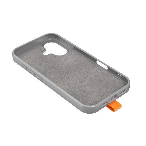 Samsung Galaxy A57 5G Magsafe szilikon tok karpántal szürke