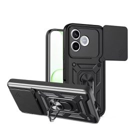   Honor 600 Lite erősített ütésálló Defender kameravédős szilikon tok fekete