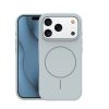 Apple Iphone 17 Pro / 18 Pro Magsafe kameravédős szilikon tok ezüst