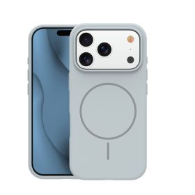   Apple Iphone 17 Pro / 18 Pro Magsafe kameravédős szilikon tok ezüst
