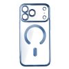 Apple Iphone 17 Pro / 18 Pro Magsafe kameravédős szilikon tok égkék kerettel