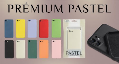 Apple Iphone 15 Pro Max kameravédős erősített szilikon tok pastel velúr belső púder