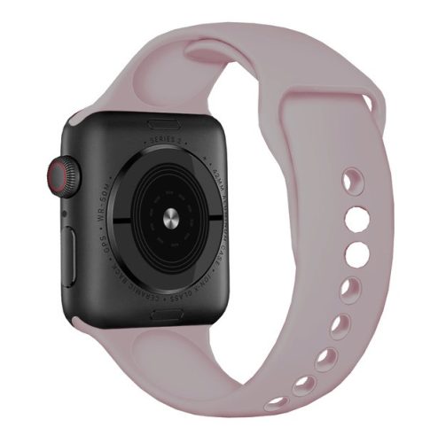 Apple Watch 42 44 45 49 mm szilikon óraszíj mandulavirág