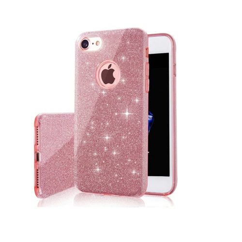 Samsung Galaxy A52 A52s Glitter szilikon csillogó tok rózsaszín