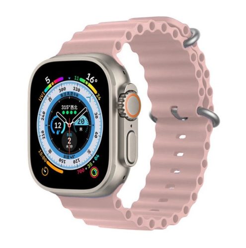 Apple Watch 38 40 41 mm ocean sport óraszíj púder
