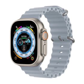   Apple Watch 38 40 41 mm ocean sport óraszíj világos szürke
