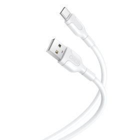   Töltő és adatkábel XO NB212 Usb A Type-c 100cm 2,1a fehér