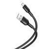 Töltő és adatkábel XO NB212 Usb A Micro Usb 100cm 2,1a Fekete