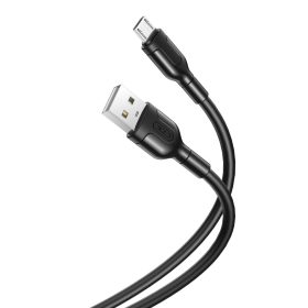   Töltő és adatkábel XO NB212 Usb A Micro Usb 100cm 2,1a Fekete