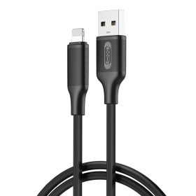   Töltő és adatkábel XO NB265 Lightning - USB 100cm 2,4A fekete