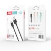 Töltő és adatkábel XO NB156 Usb A Type-c 100cm 2,1a Fekete