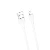 Töltő és adatkábel XO NB200 Lightning - USB 100cm 2,1A fehér