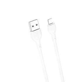   Töltő és adatkábel XO NB200 Lightning - USB 100cm 2,1A fehér