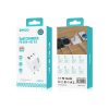 Hálózati töltőfej BWOO PD 65W PD gyors töltő adapter 2xUSB-A Type-c aljzattal fehér