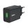 Hálózati töltőfej BWOO CDA249 USB-A 12W 2,4A adapter fekete