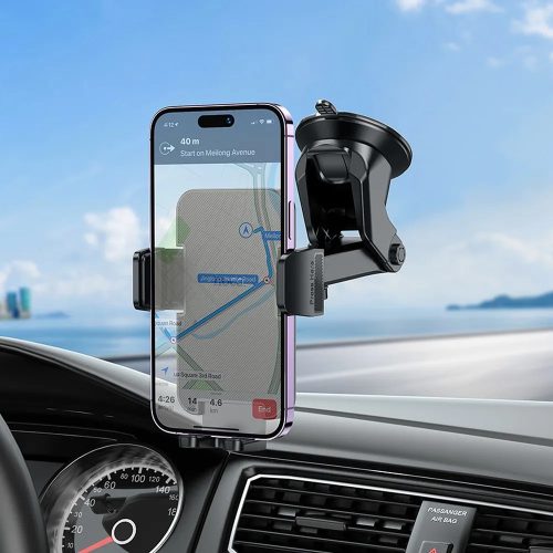 Hoco H37 autós telefon tartó tapadókorongos műszelfalra / szélvédőre fekete