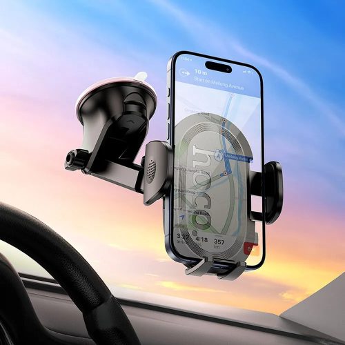 Hoco H54 autós telefon tartó tapadókorongos műszelfalra / szélvédőre fekete
