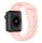 Apple Watch 38 40 41 mm szilikon óraszíj púder