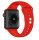 Apple Watch 42 44 45 49 mm szilikon óraszíj piros