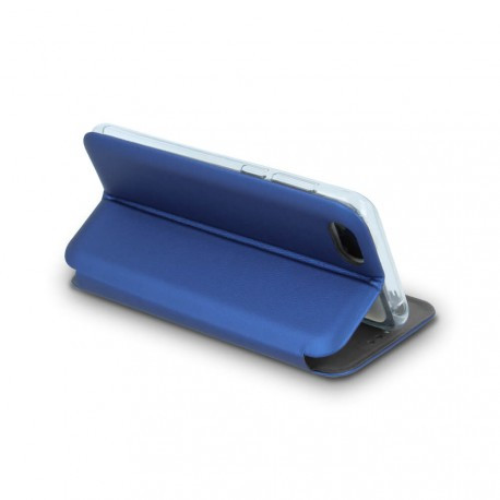 Honor 90 Lite oldalra nyíló könyv tok kerekített élek kék