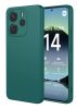 Xiaomi Redmi Note 14 4G erősített kameravédős szilikon tok zöld
