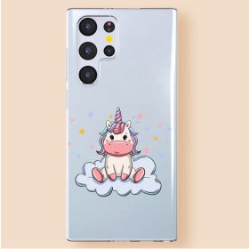   Samsung Galaxy A13 4G nőies dizájn szilikon tok unikornis mintával larte