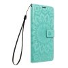 Xiaomi Redmi Note 10 5G oldalra nyíló könyv tok Mandala minta zöld