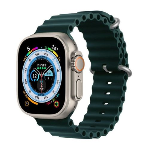 Apple Watch 38 40 41 mm ocean sport óraszíj viharzöld