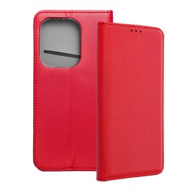 Xiaomi Redmi Note 14 5G nyitható flip tok piros