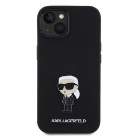   Apple Iphone 15 Karl Lagerfeld Liquid Silicone Metal Ikonic szilikon tok