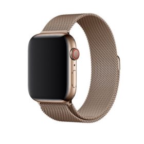 Apple Watch 38 40 41 mm milano fém óraszíj pezsgőarany