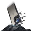 Samsung Galaxy S25 Ultra erősített ütésálló szilikon tok átlátszó-fekete