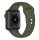 Apple Watch 42 44 45 49 mm szilikon óraszíj khaki