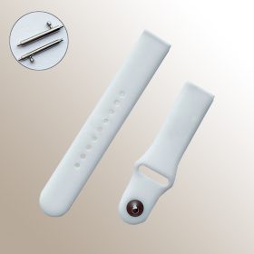 22mm szilikon óraszíj Samsung Huawei Amazfit fehér