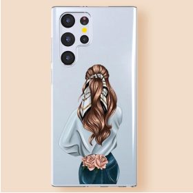   Apple Iphone 13 Pro nőies dizájn szilikon tok lány mintával larte