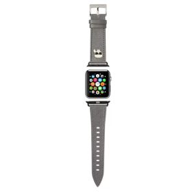   Karl Lagerfeld Klawmokhg Apple Watch 38 40 41 mm műbőr óraszíj ezüst