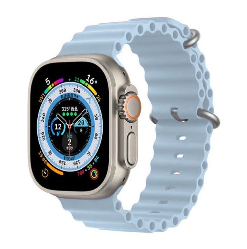 Apple Watch 42 44 45 49 mm ocean sport óraszíj babakék