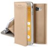 Samsung Galaxy A03S nyitható flip tok arany