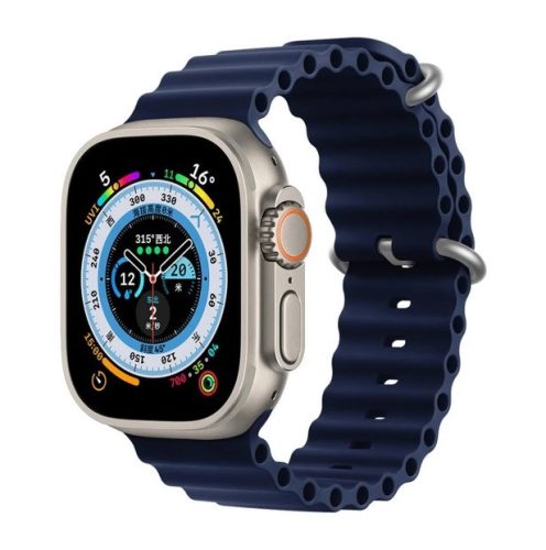 Apple Watch 38 40 41 mm ocean sport óraszíj sötétkék