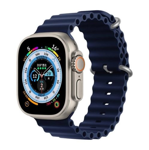 Apple Watch 38 40 41 mm ocean sport óraszíj sötétkék