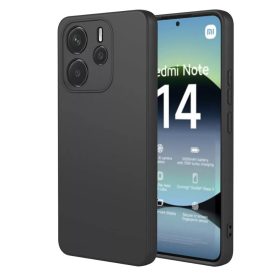   Xiaomi Redmi Note 14 5G kameravédős erősített szilikon tok pastel fekete