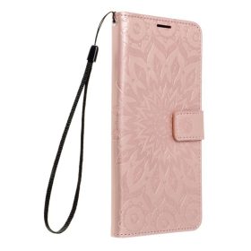   Samsung Galaxy S22 oldalra nyíló könyv tok Mandala minta rose gold