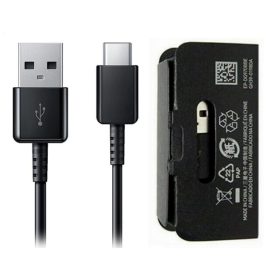   Töltő és adatkábel Samsung EP-DG970BBE Usb A Type-c 120cm 2A Gyári csomagolás nélküli Fekete