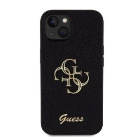Apple Iphone 12 12 Pro Guess Metal Logo szilikon tok fekete